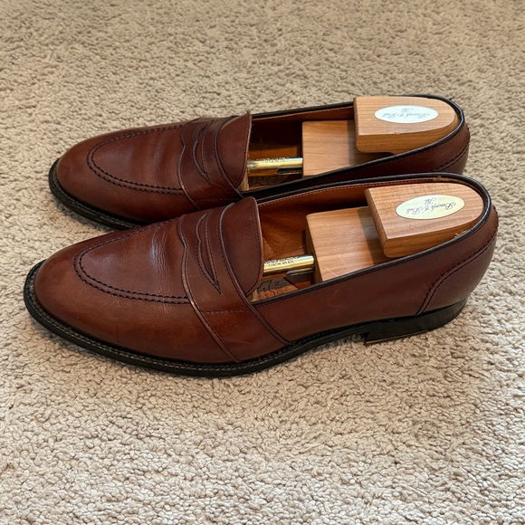 Alden 686 Last Full Strap Calf Leather Loafers Size 10.5 B/D Split Last - Picture 3 of 9